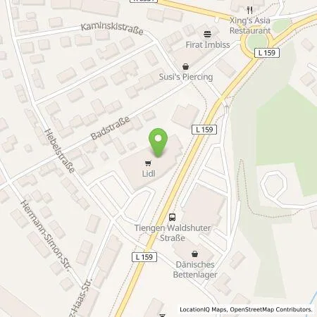 Standortübersicht der Tankstelle Lidl Dienstleistung GmbH & Co. KG in 79761 Waldshut-Tiengen