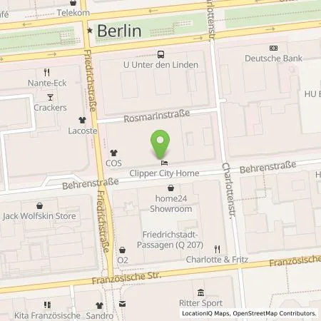 Standortübersicht der Tankstelle E.ON Drive Infrastructure GmbH in 10117 Berlin