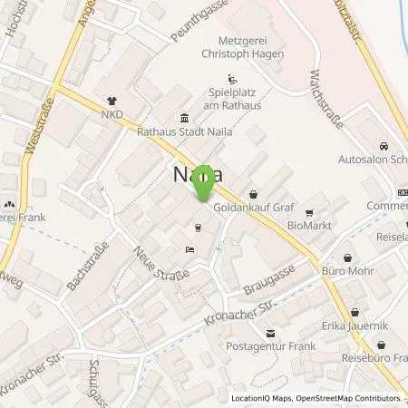 Standortübersicht der Tankstelle Wattif Europe GmbH in 95119 Naila