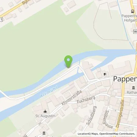 Standortübersicht der Tankstelle Energie Service GmbH der Stadtwerke Roth in 91788 Pappenheim