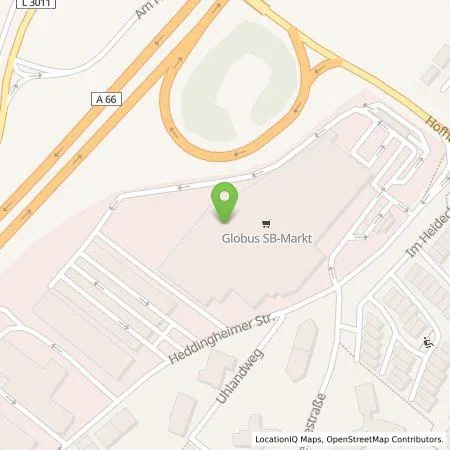 Standortübersicht der Tankstelle amperio GmbH in 65795 Hattersheim am Main