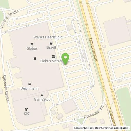 Standortübersicht der Tankstelle amperio GmbH in 68766 Hockenheim