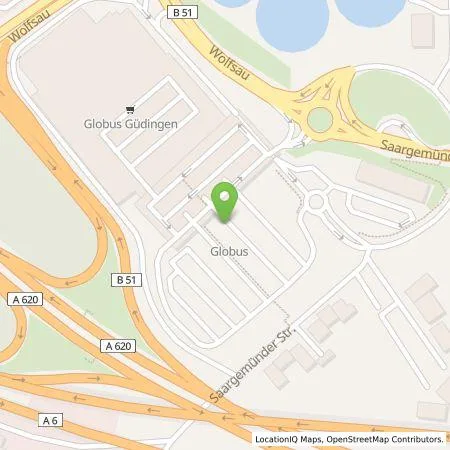 Standortübersicht der Tankstelle amperio GmbH in 66130 Saarbrücken