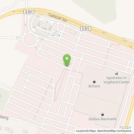 Standortübersicht der Tankstelle amperio GmbH in 08538 Weischlitz