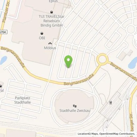 Standortübersicht der Tankstelle amperio GmbH in 08056 Zwickau