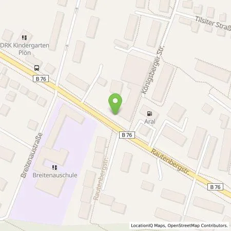 Standortübersicht der Tankstelle amperio GmbH in 24306 Plön