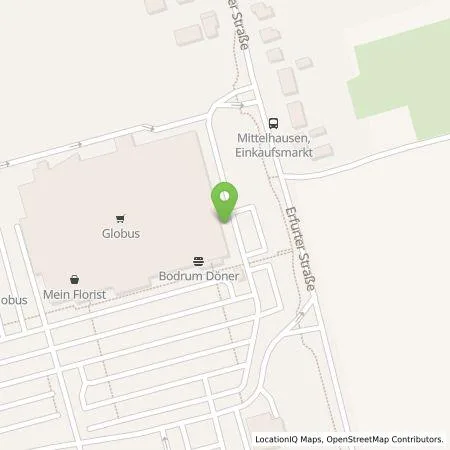 Standortübersicht der Tankstelle amperio GmbH in 99095 Erfurt (Mittelhausen)