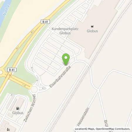 Standortübersicht der Tankstelle amperio GmbH in 55743 Idar-Oberstein