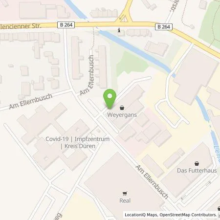 Standortübersicht der Tankstelle amperio GmbH in 52355 Düren