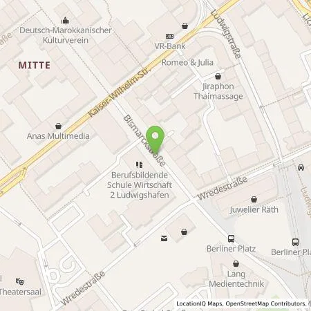 Standortübersicht der Tankstelle amperio GmbH in 67059 Ludwigshafen am Rhein