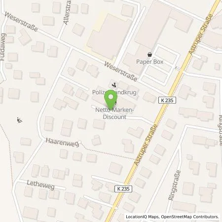 Standortübersicht der Tankstelle amperio GmbH in 26209 Hatten