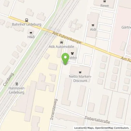 Standortübersicht der Tankstelle amperio GmbH in 30419 Hannover