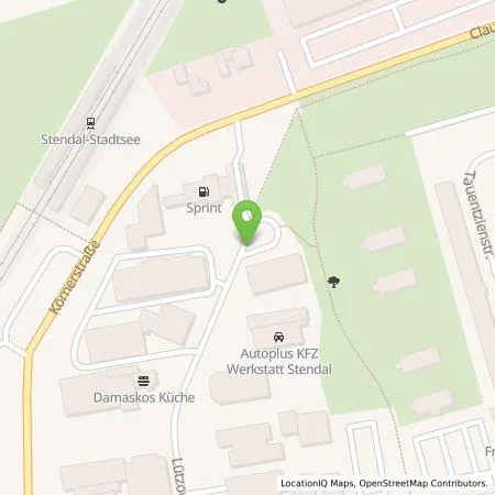 Standortübersicht der Tankstelle amperio GmbH in 39576 Stendal