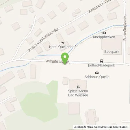 Standortübersicht der Tankstelle Elektrizitätswerk Tegernsee Vertriebs- und Service-KG in 83707 Bad Wiessee