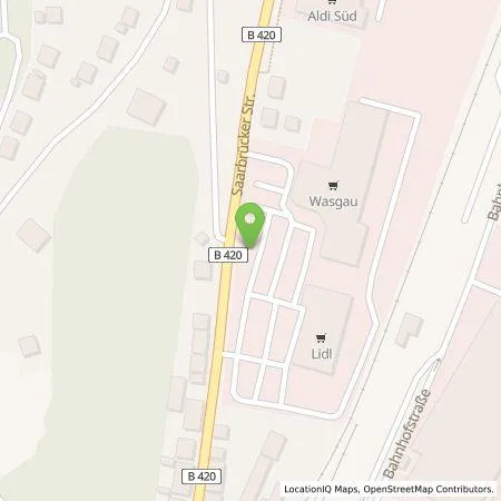 Standortübersicht der Tankstelle Pfalzwerke AG in 67742 Lauterecken