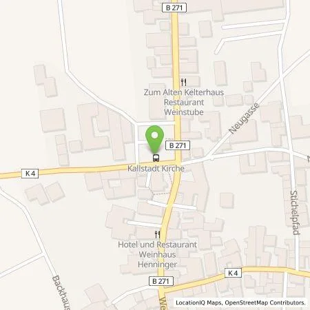 Standortübersicht der Tankstelle Pfalzwerke AG in 67169 Kallstadt