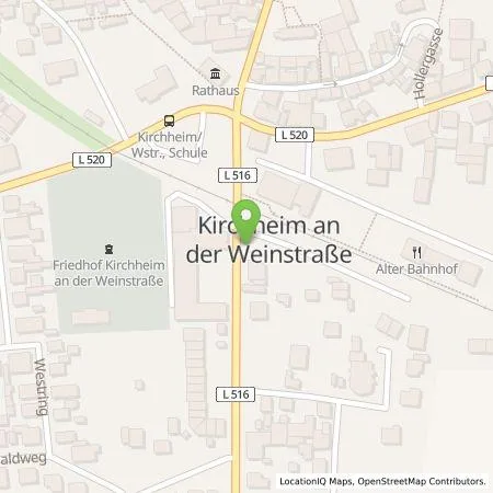 Standortübersicht der Tankstelle Pfalzwerke AG in 67271 Kirchheim