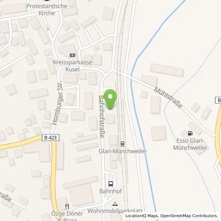 Standortübersicht der Tankstelle Pfalzwerke AG in 66907 Glan-Münchweiler