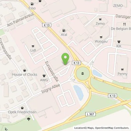 Standortübersicht der Tankstelle Pfalzwerke AG in 67685 Weilerbach