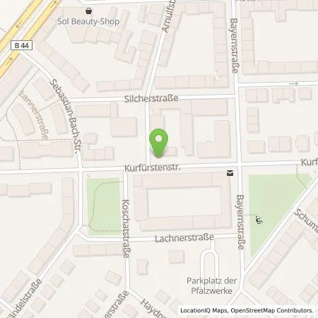 Standortübersicht der Tankstelle Pfalzwerke AG in 67061 Ludwigshafen