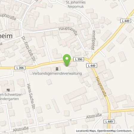 Standortübersicht der Tankstelle Pfalzwerke AG in 67307 Göllheim