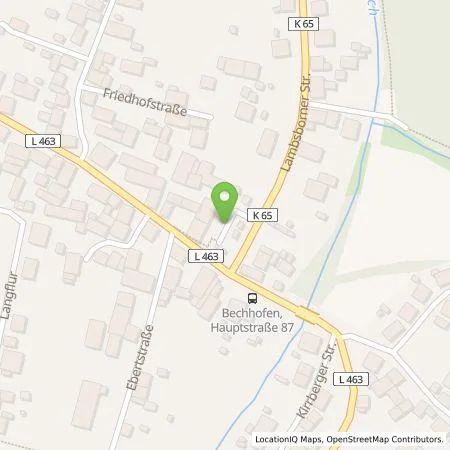 Standortübersicht der Tankstelle Pfalzwerke AG in 66894 Bechhofen