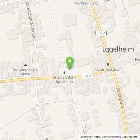 Standortübersicht der Tankstelle Pfalzwerke AG in 67459 Böhl-Iggelheim