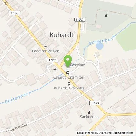 Standortübersicht der Tankstelle Pfalzwerke AG in 76773 Kuhardt