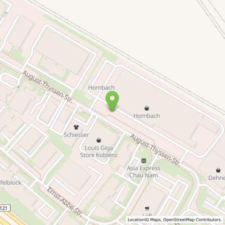 Standortübersicht der Tankstelle Pfalzwerke AG in 56070 Koblenz