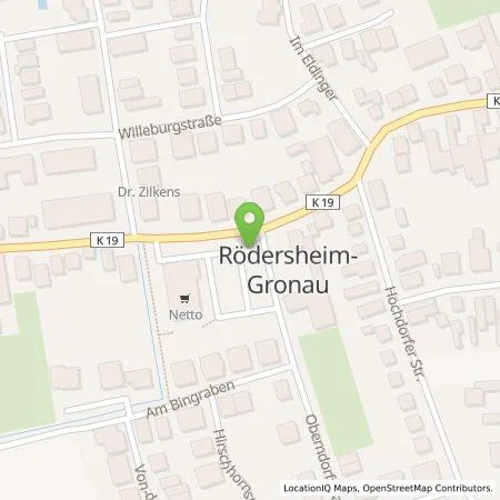 Standortübersicht der Tankstelle Pfalzwerke AG in 67127 Rödersheim-Gronau