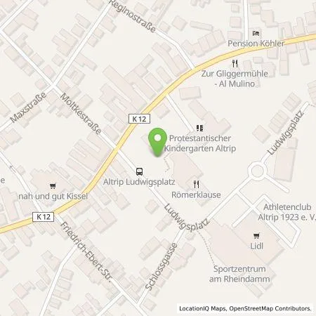 Standortübersicht der Tankstelle Pfalzwerke AG in 67122 Altrip