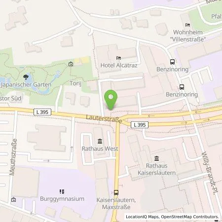 Standortübersicht der Tankstelle Pfalzwerke AG in 67657 Kaiserslautern