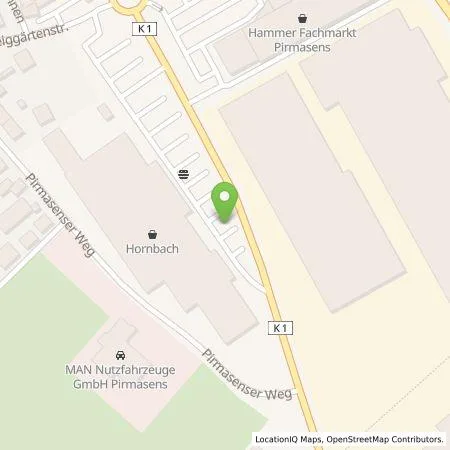 Standortübersicht der Tankstelle Pfalzwerke AG in 66954 Pirmasens