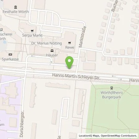 Standortübersicht der Tankstelle Pfalzwerke AG in 76774 Wörth am Rhein, Stadt