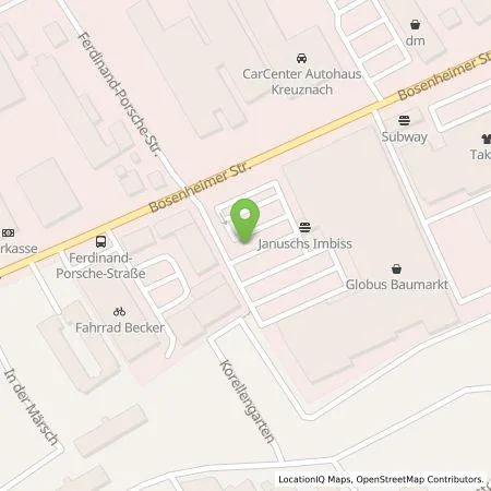 Standortübersicht der Tankstelle Pfalzwerke AG in 55543 Bad Kreuznach