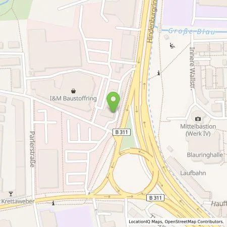 Standortübersicht der Tankstelle Pfalzwerke AG in 89077 ULM