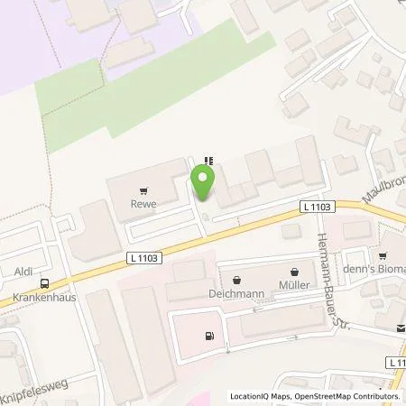 Standortübersicht der Tankstelle Pfalzwerke AG in 74336 Brackenheim