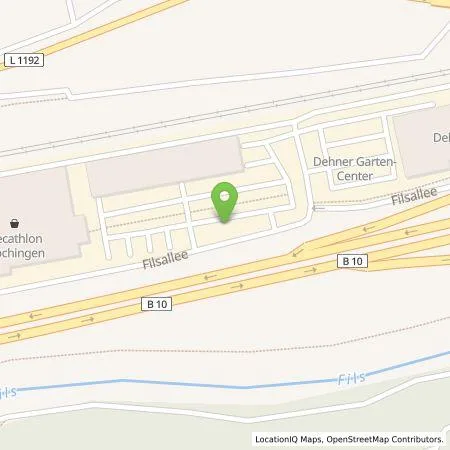 Standortübersicht der Tankstelle Pfalzwerke AG in 73207 Plochingen