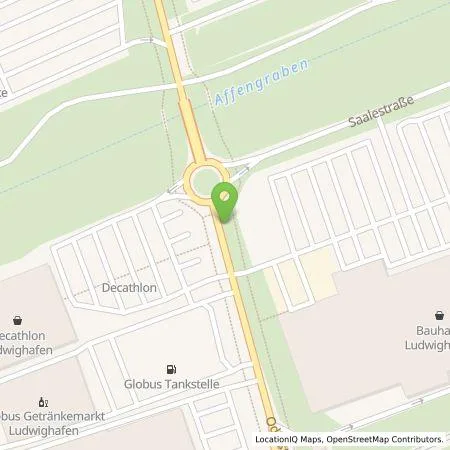 Standortübersicht der Tankstelle Pfalzwerke AG in 67071 Ludwigshafen (Oggersheim)