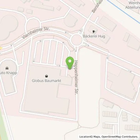 Standortübersicht der Tankstelle Pfalzwerke AG in 69469 Weinheim