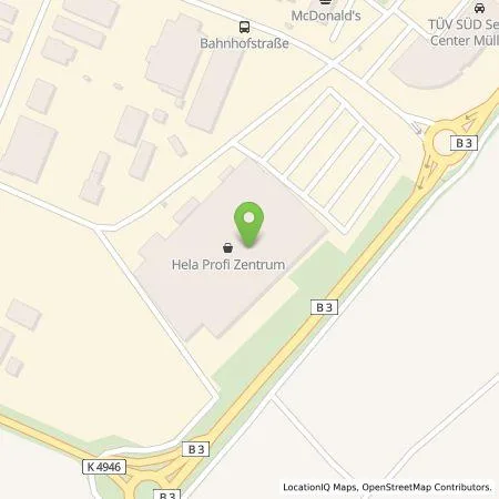 Standortübersicht der Tankstelle Pfalzwerke AG in 79379 Müllheim