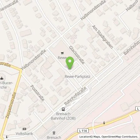 Standortübersicht der Tankstelle Pfalzwerke AG in 79206 Breisach am Rhein