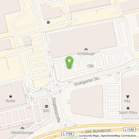 Standortübersicht der Tankstelle Pfalzwerke AG in 71332 Waiblingen