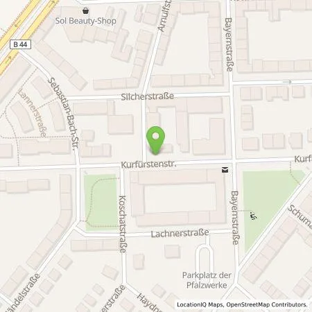 Standortübersicht der Tankstelle Pfalzwerke AG in 67061 Ludwigshafen