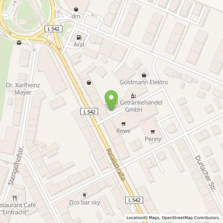 Standortübersicht der Tankstelle Pfalzwerke AG in 68219 Mannheim