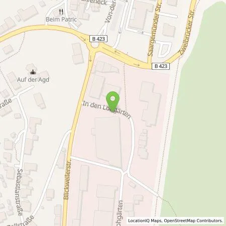 Standortübersicht der Tankstelle Pfalzwerke AG in 66440 Blieskastel