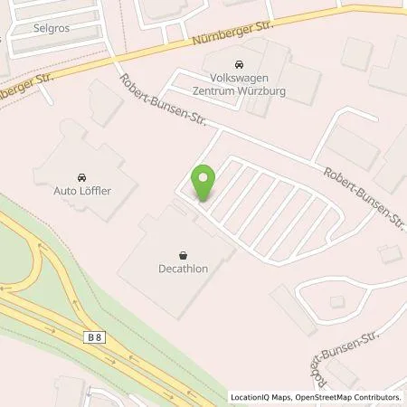 Standortübersicht der Tankstelle Pfalzwerke AG in 97076 Würzburg