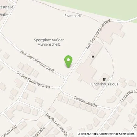 Standortübersicht der Tankstelle Gas- und Wasserwerke Bous-Schwalbach GmbH in 66359 Bous