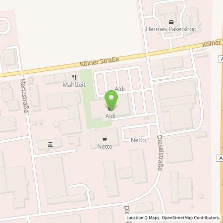 Standortübersicht der Tankstelle ALDI SÜD Immobilienverwaltungs-GmbH & Co. oHG in 50859 Köln