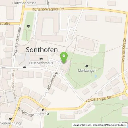 Standortübersicht der Tankstelle Allgäuer Kraftwerke GmbH in 87527 Sonthofen